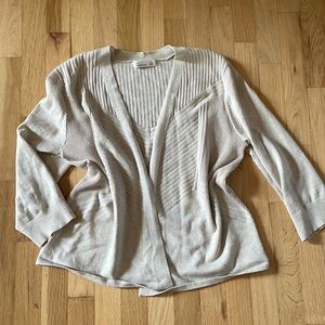 Geometric knit cardigan